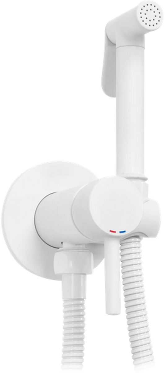 Rea Lungo bateria bidetowa z zestawem prysznicowym podtynkowa biała REA-B0255 - Wysyłka w 24h