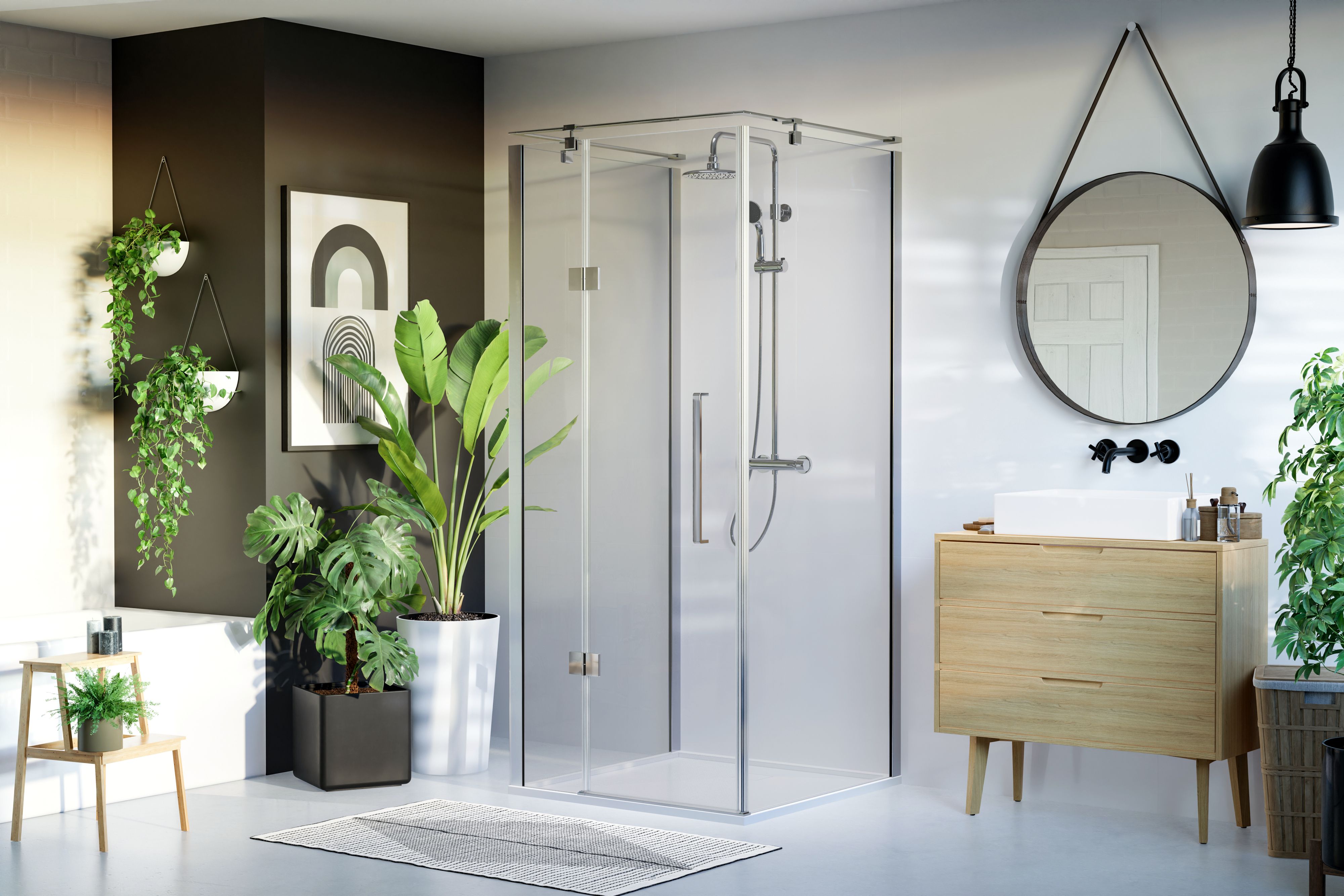 Sea-Horse Creative kabina prysznicowa 120x80 cm prostokątna chrom połysk/szkło przezroczyste BKP248T08/12XL