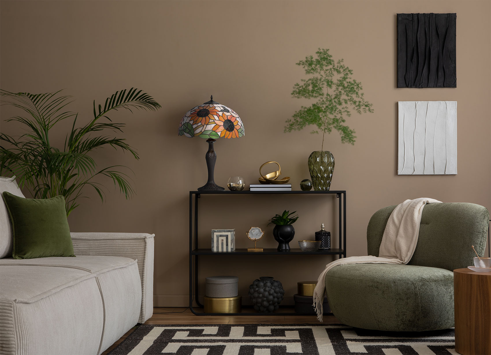 Kaja Sunflower lampa stołowa 1x20 W multikolor K-G16814