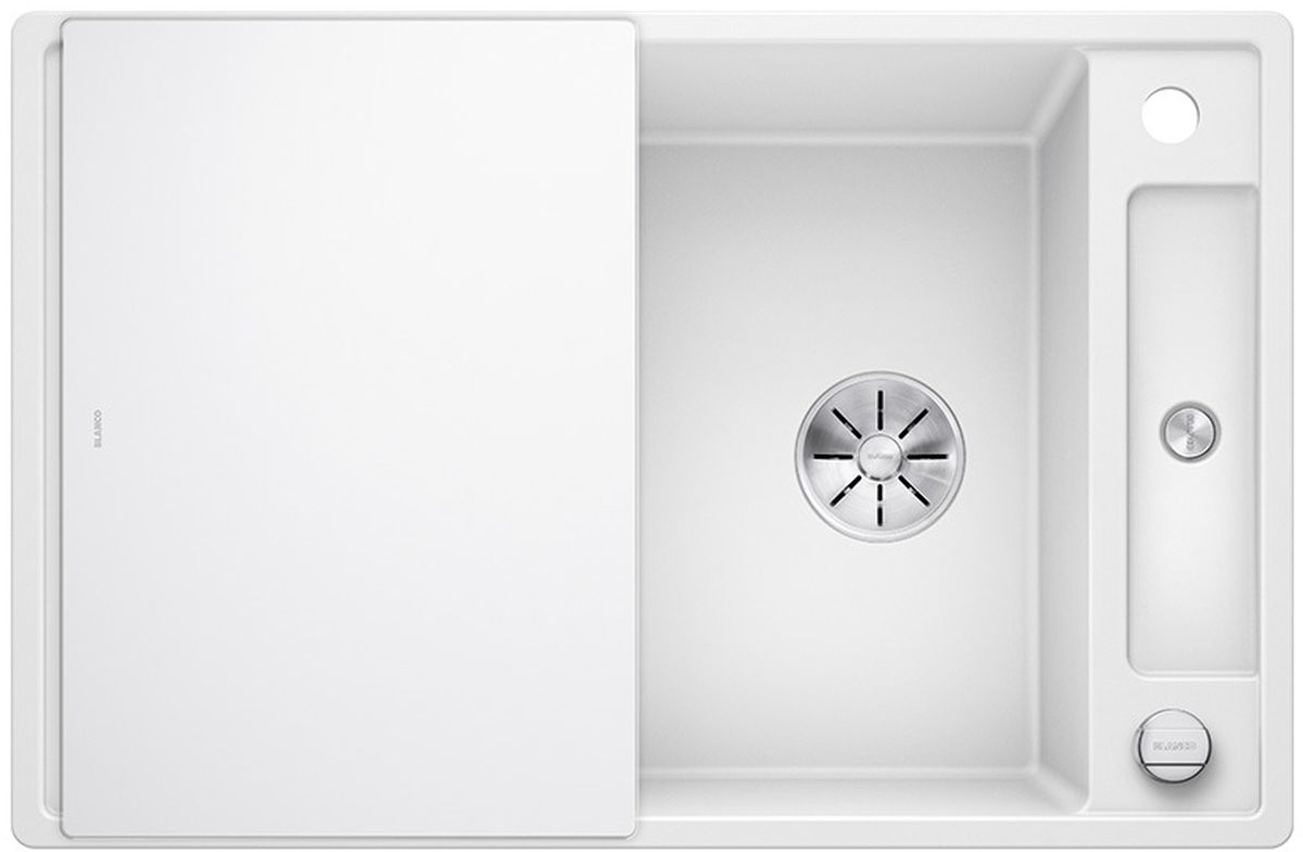 Blanco Axia III 45 S zlewozmywak 78x51 cm z Silgranit PuraDur ze szklaną deską biały 523187