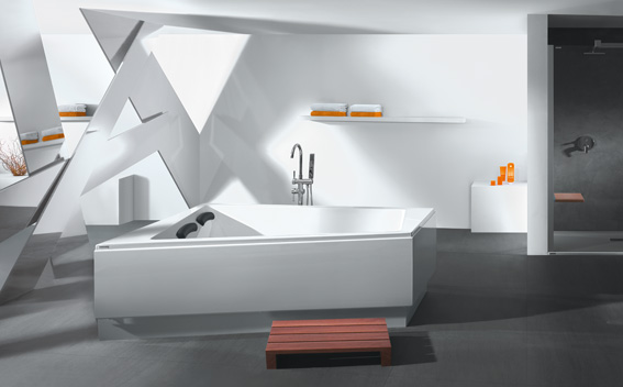 Sanplast Space Line wanna 140x180 cm trapezowa lewa biała WTL-kpl/SPACE+SP 610-100-1250-01-000