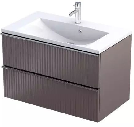 Oristo Etna szafka 79,6x45,5x50 cm podumywalkowa wisząca mokka OR52-SD2S-80-21R