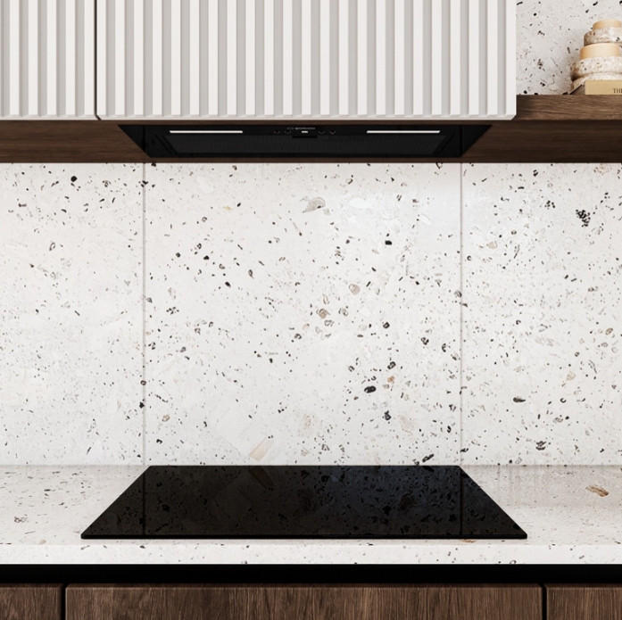 Globalo Silent Quality Flueris okap kuchenny 60 cm podszafkowy czarny FLUERIS_60_1_BLACK