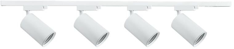 DPM X-Line oświetlenie szynowe zestaw 4 x GU10 biały STR-4XGU10-W