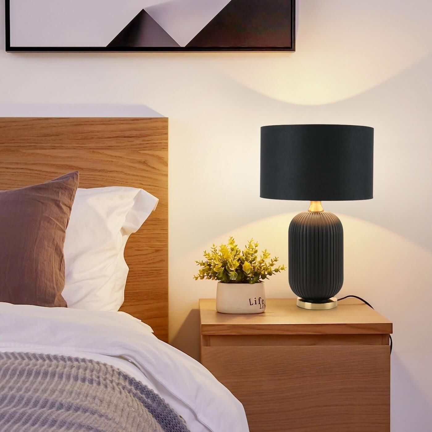 Light Prestige Tamiza lampa stołowa 1x40W czarna/złota LP-1515/1TBIG - Wysyłka w 24h