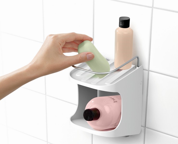 Joseph Joseph Capsule pojemnik łazienkowy pod prysznic biały 70563