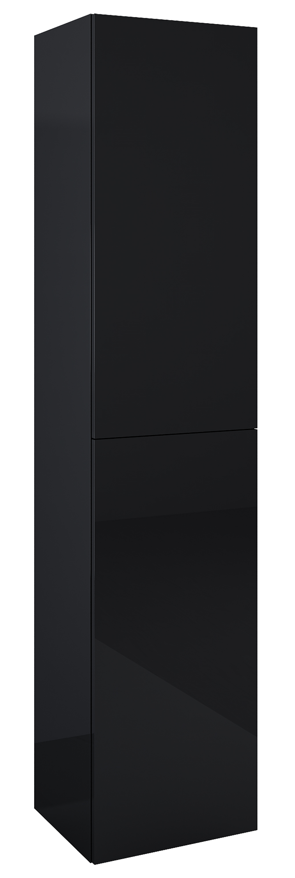 Roca Extra szafka 40x35,2x180 cm boczna wisząca czarny połysk A857956351