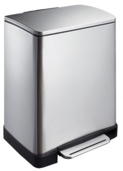 Merida Cube pojemnik na odpady 50 l prostokątny stal mat KIM425