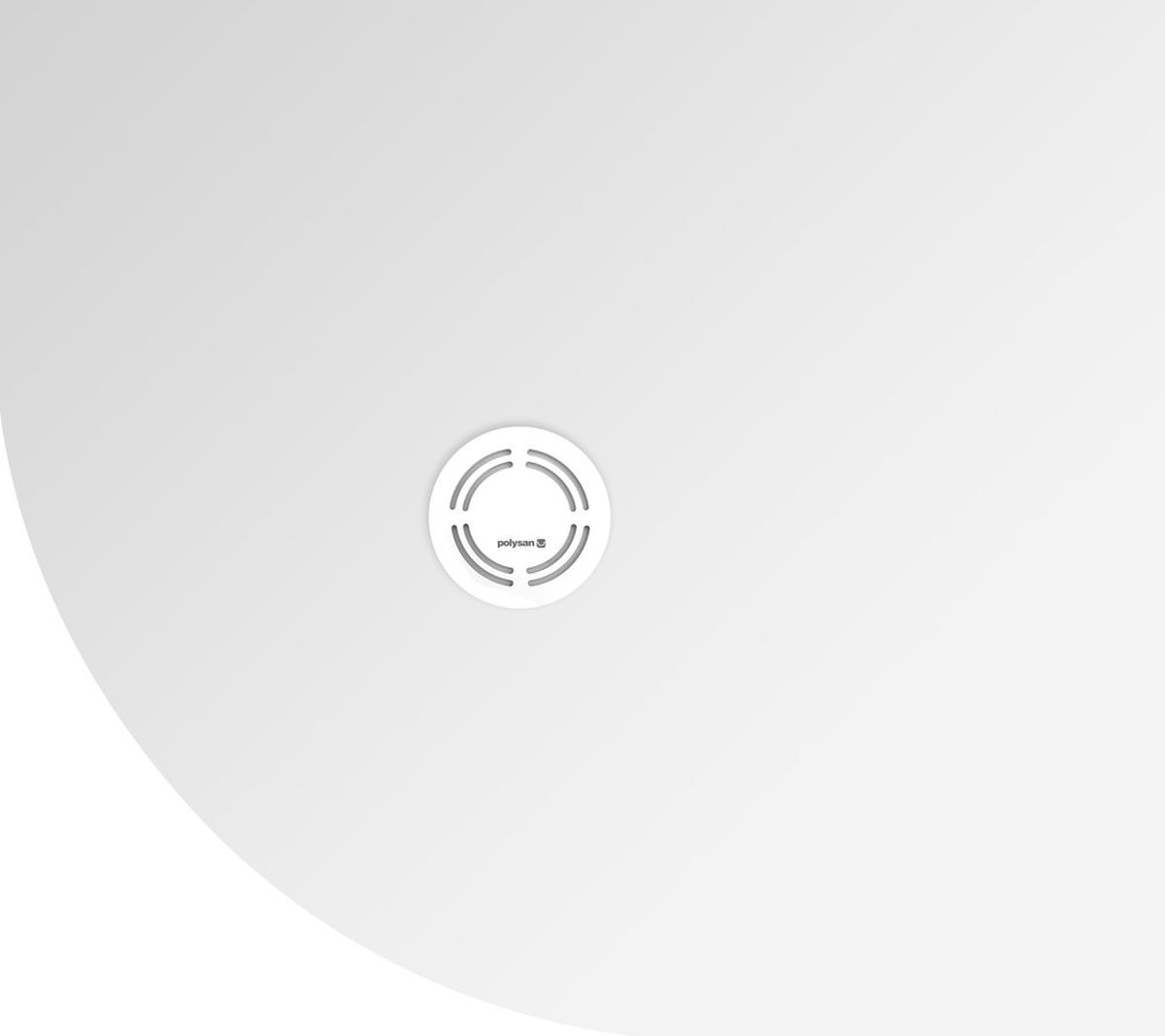 Polysan Flexia brodzik 90x80 cm półokrągły prawy biały 91231