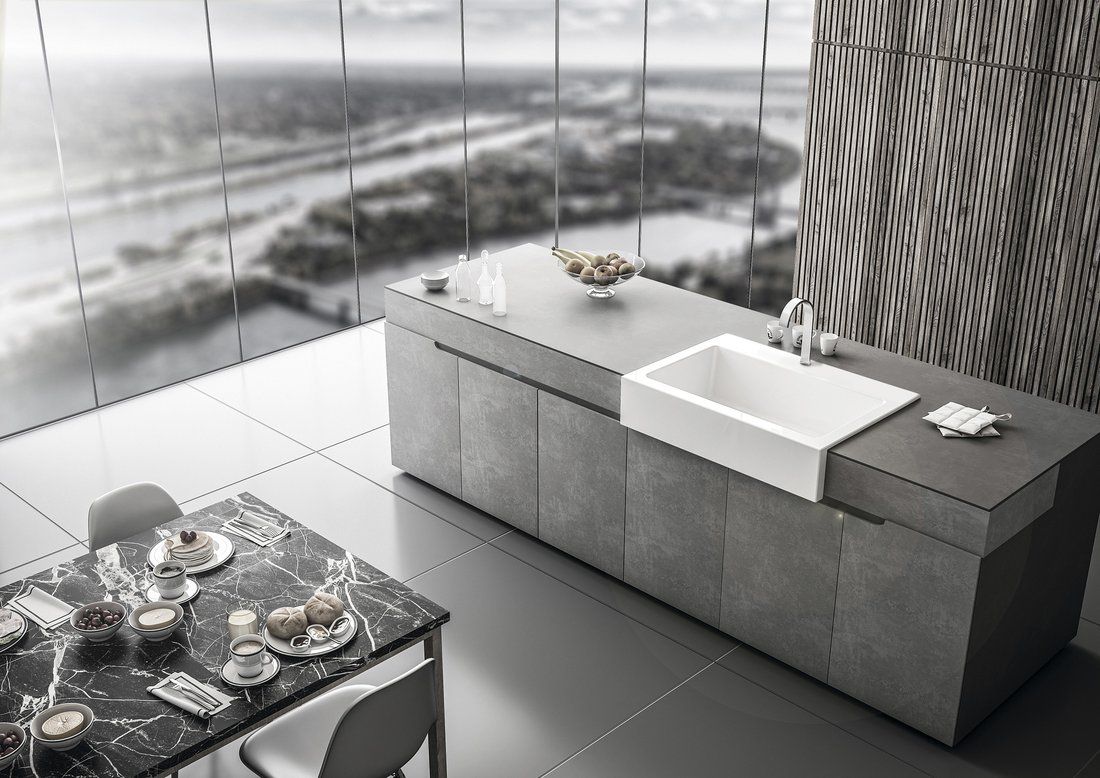 Sapho Arya zlewozmywak ceramiczny 86x62 cm biały 50186