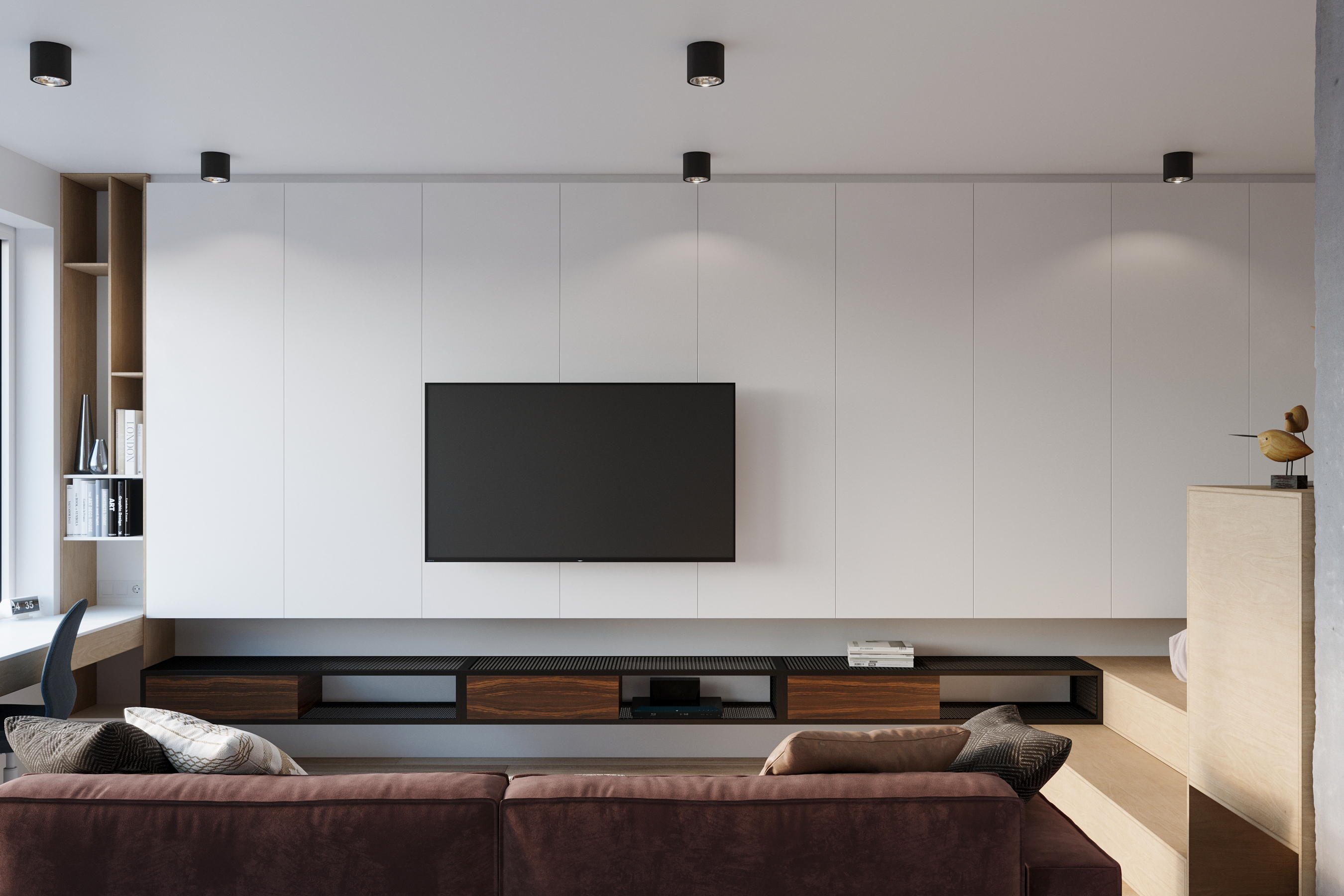 Sollux Lighting Tiube lampa podsufitowa 1x40W czarna SL.0697