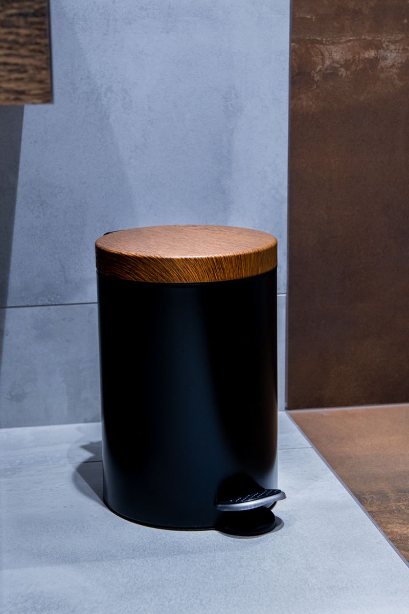 AWD Interior kosz na śmieci 3 l z pedałem czarny/brązowy AWD02031783 - Wysyłka w 24h