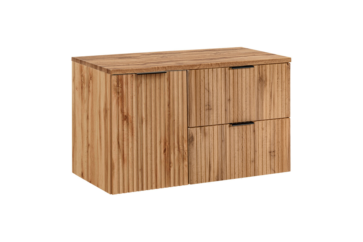 Zestaw Comad Adel Oak szafki 60 cm i 40 cm wiszące z blatem meblowym 100 cm dąb Wotan SET-ADO B WOTAN 100CM LB - Wysyłka w 24h