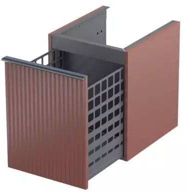 Oristo Etna szafka 40x45,5x50 cm boczna wisząca ceglana OR52-SN1S-40-19R