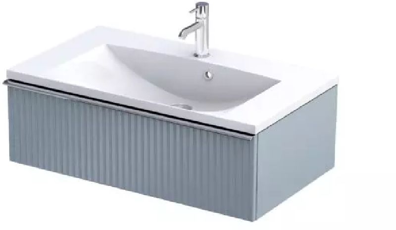 Oristo Etna szafka 80 cm podumywalkowa wisząca niebieski mat OR52-SD1S-80-16R