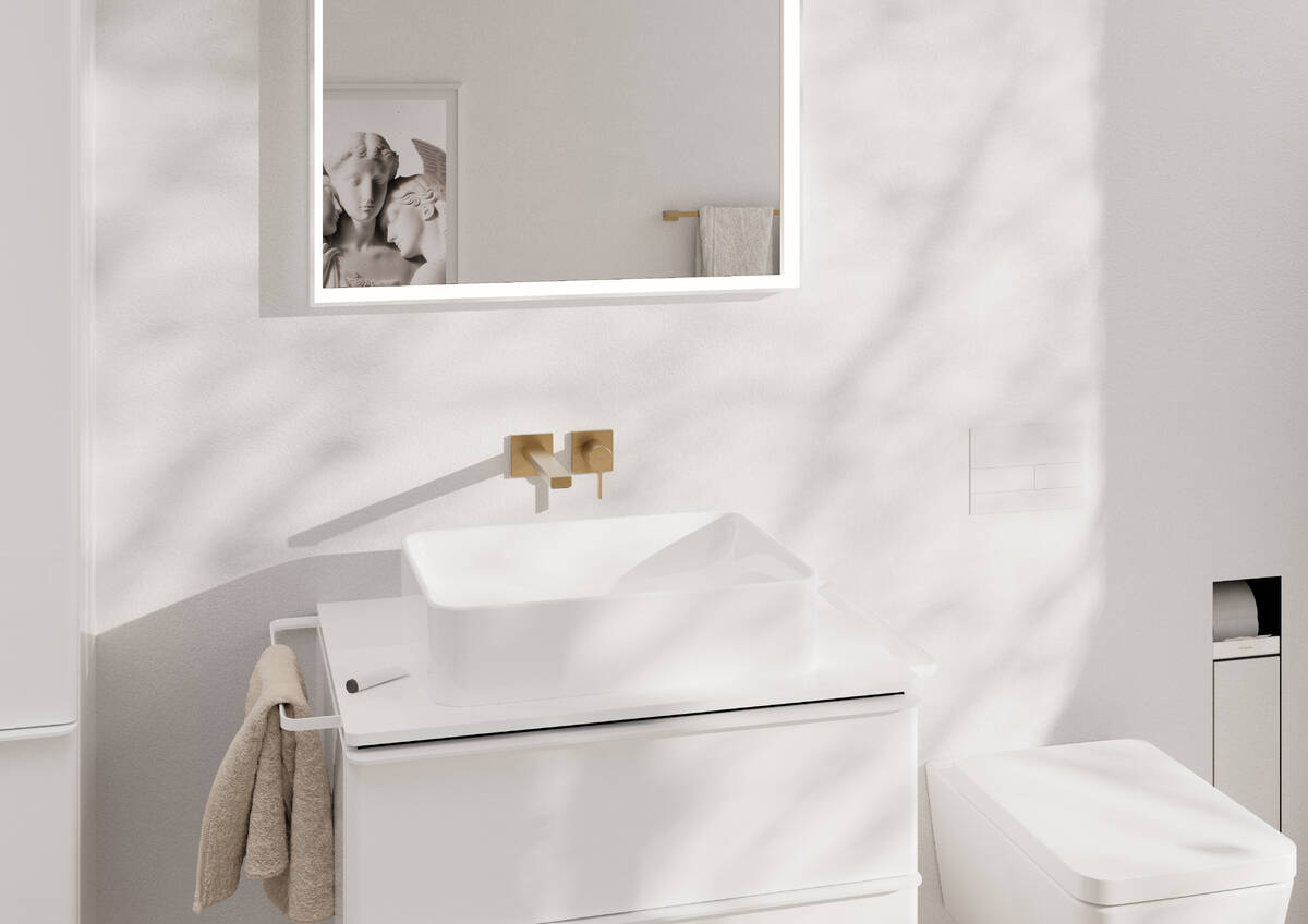 Hansgrohe Xelu Q blat naszafkowy 78x55 cm biały 54120050