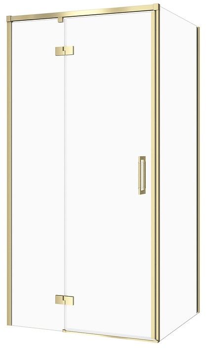 Cersanit Larga kabina prysznicowa 100x90 cm złoty mat/szkło przezroczyste S601-489