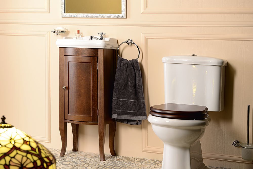 Sapho Retro szafka łazienkowa 36,5 cm stojąca drewno bukowe brąz 1640