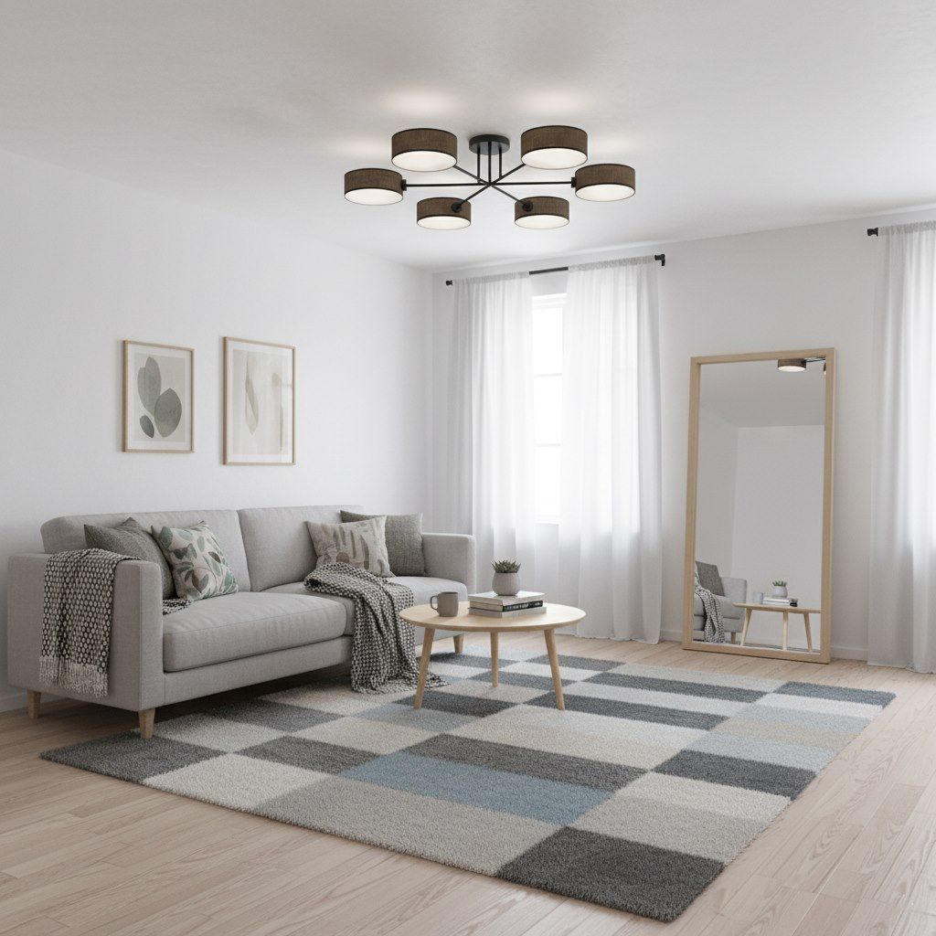 Emibig Maga lampa podsufitowa 6x10 W brązowa 1569/6