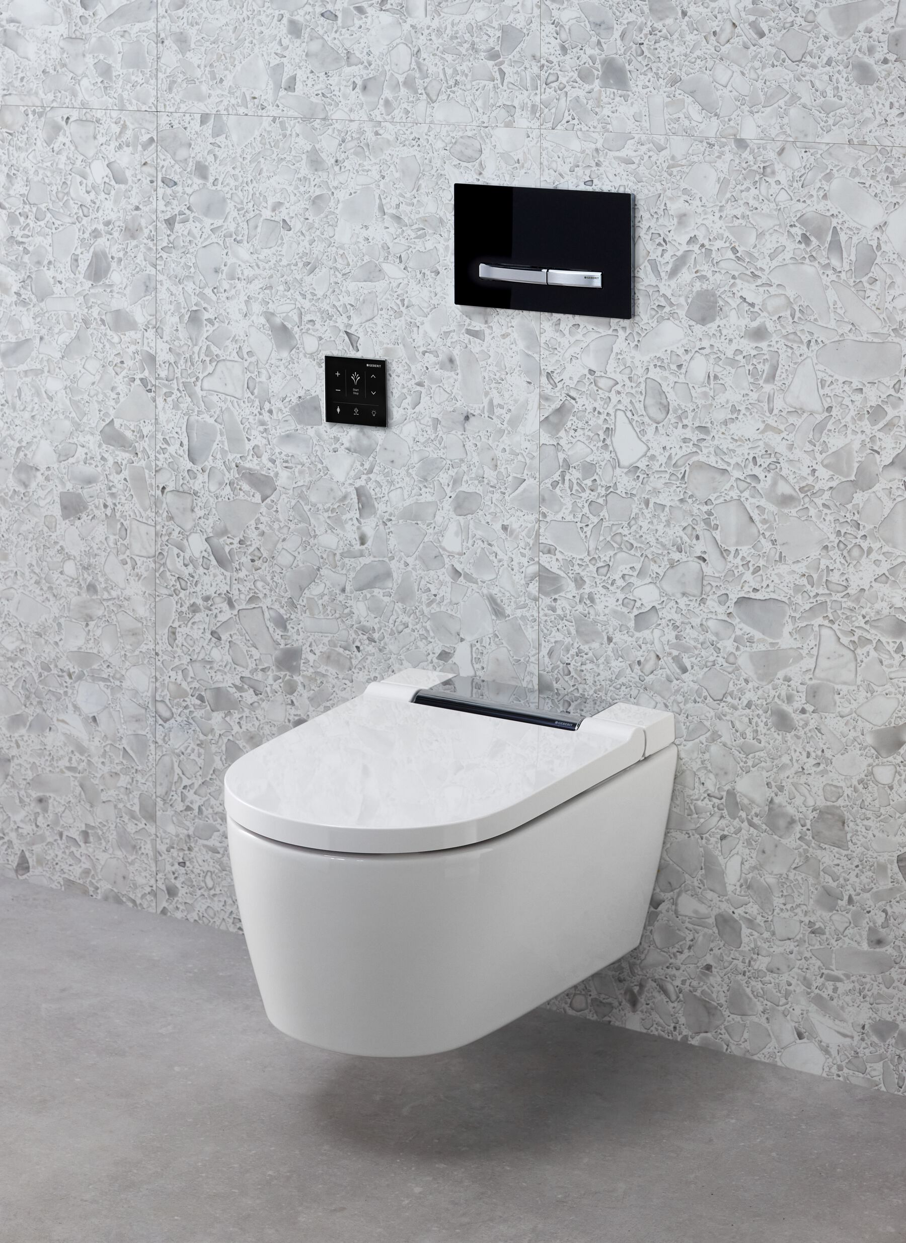 Geberit AquaClean Sela toaleta myjąca wisząca bez kołnierza ze spłukiwaniem wirowym biała 146.220.21.1