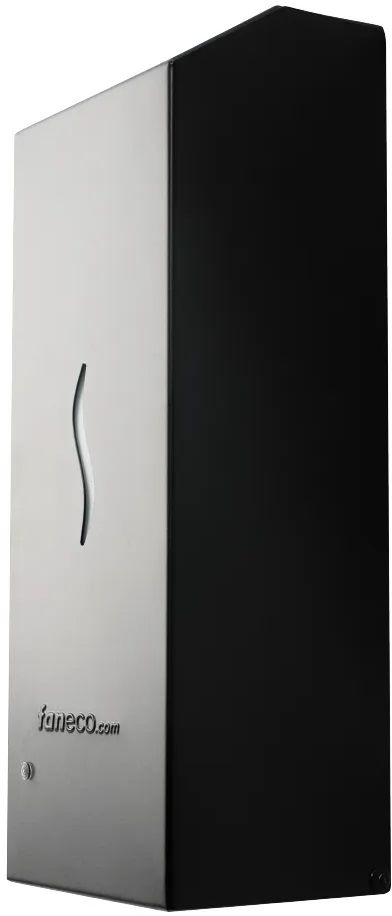 Faneco Hit Black dozownik do mydła 1000 ml ścienny czarny SA1003SJBL
