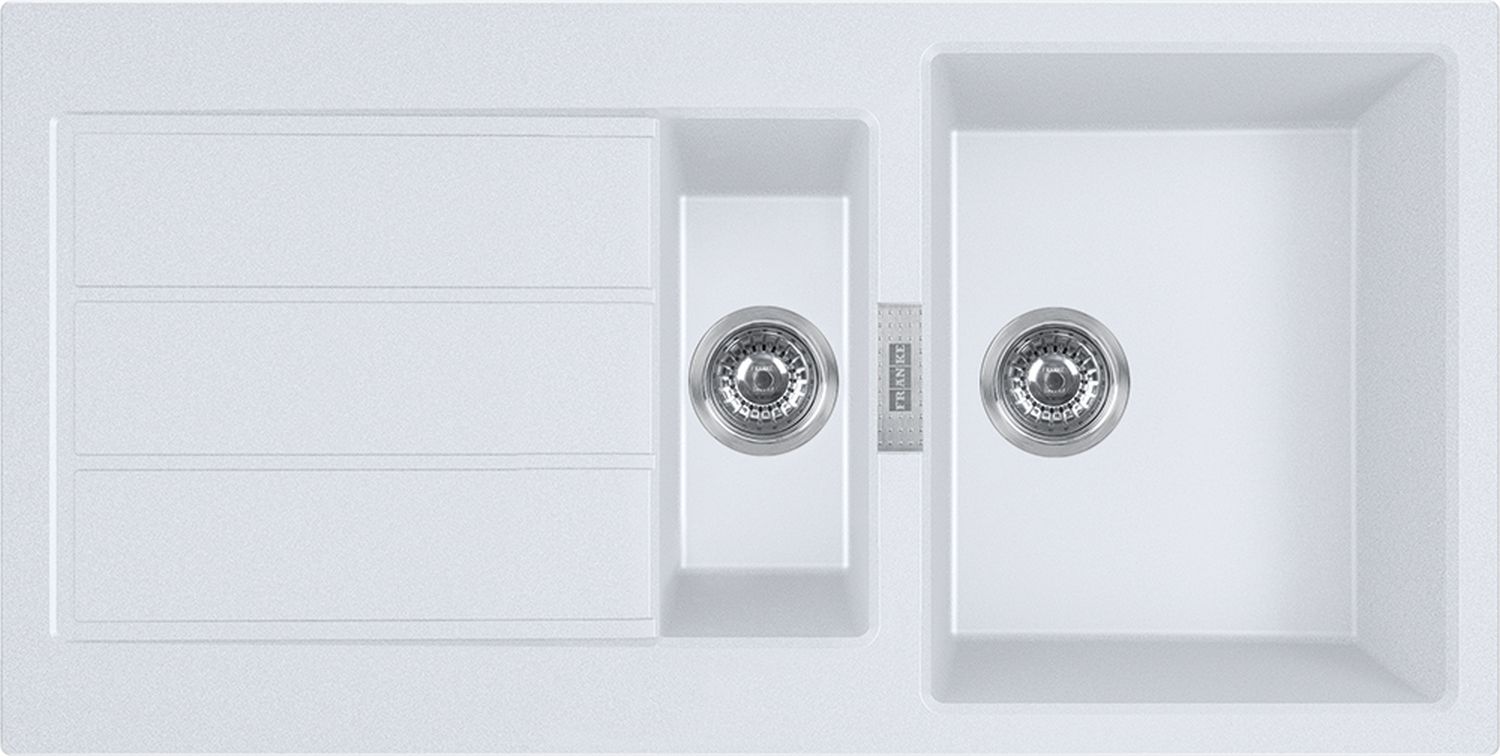 Franke Sirius 2.0 S2D 651-100 zlewozmywak 100x50 cm z Tectonite biały polarny 143.0618.670 - Wysyłka w 24h