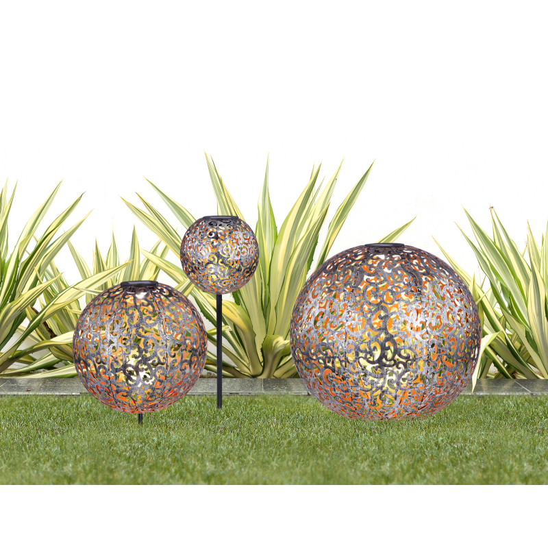 Globo Lighting Solar lampa solarna stojąca 1x0,06 W czarny-srebrny 33743