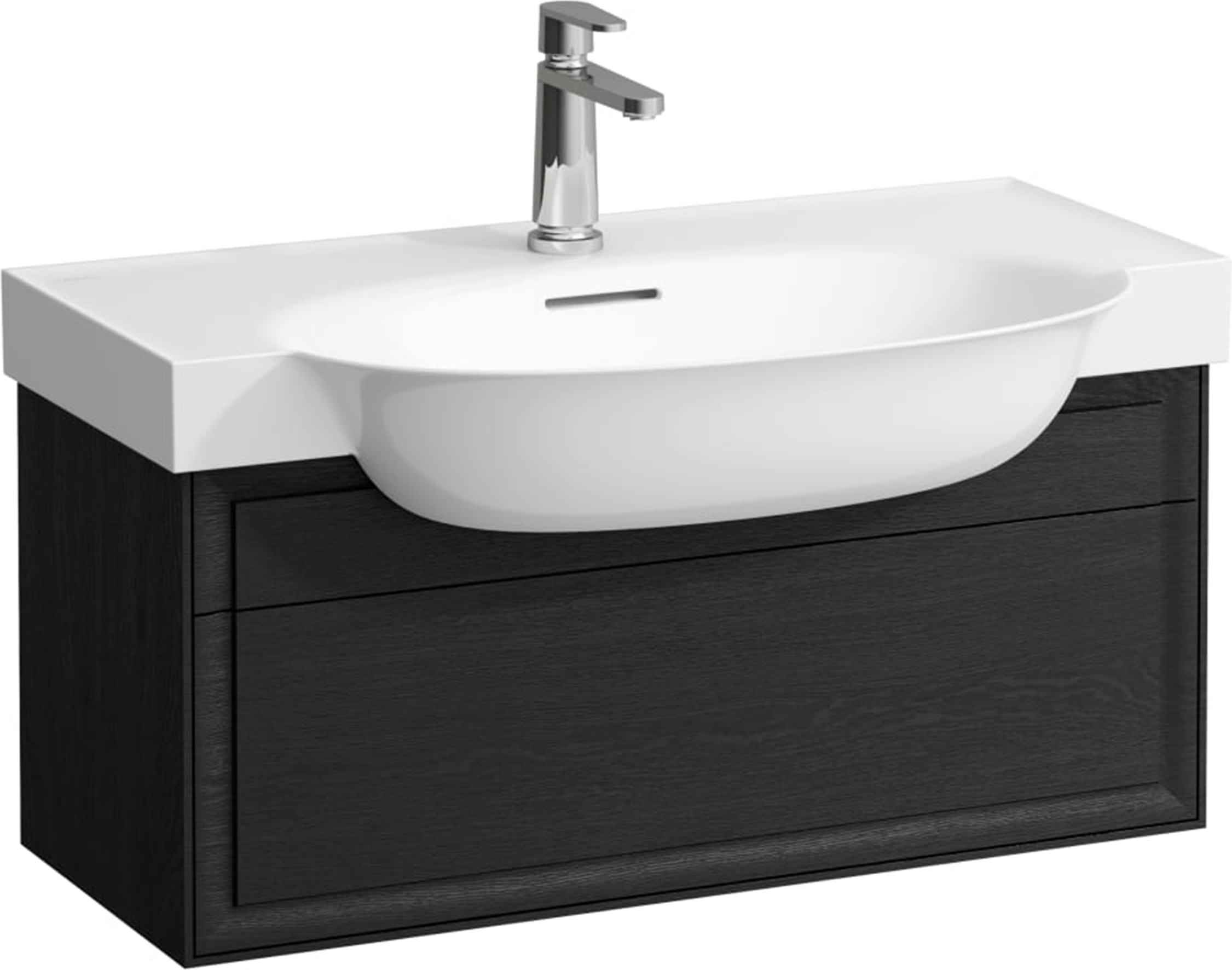 Laufen The New Classic szafka 80 cm podumywalkowa wisząca dąb czerniony H4060410856281