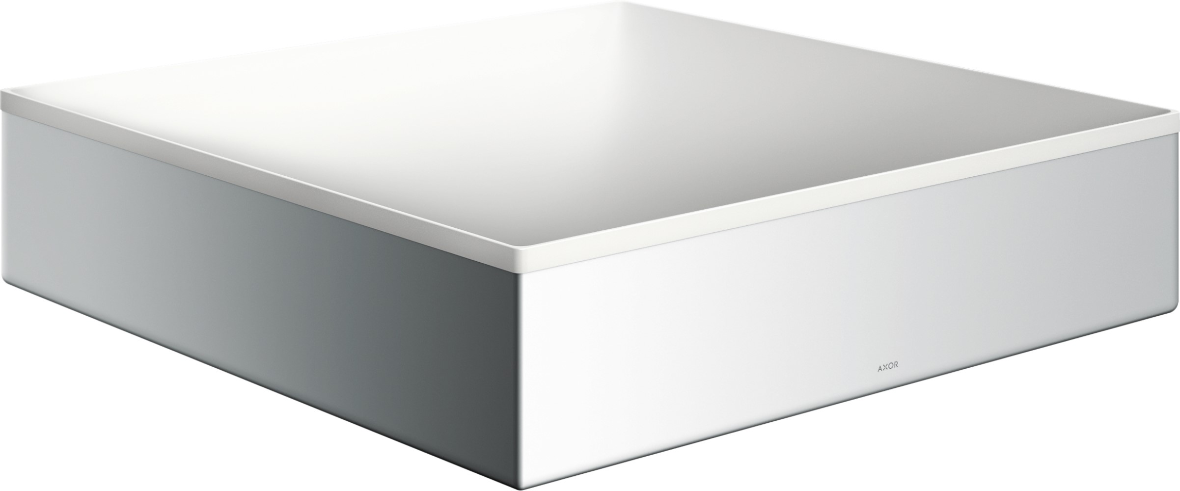 Axor Suite umywalka 40x40 cm nablatowa kwadratowa biały/chrom 42003000