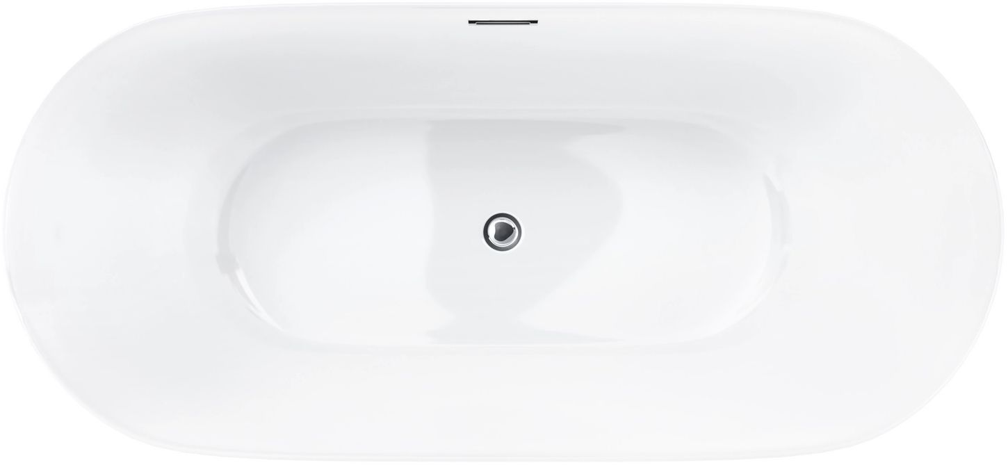 Corsan Olvena wanna wolnostojąca 170x80 cm owalna biała E041XLCH