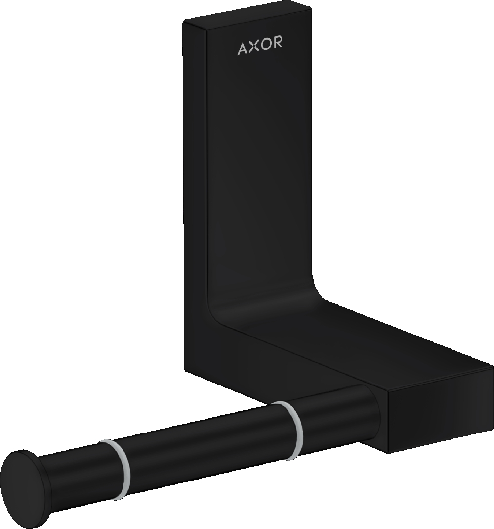 Axor Universal Rectangular uchwyt na papier toaletowy ścienny czarny mat 42656670