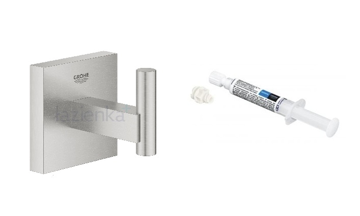 Zestaw Grohe Start Cube wieszak na ręcznik stal nierdzewna i klej montażowy QuickGlue (40961DC0, 41127000)