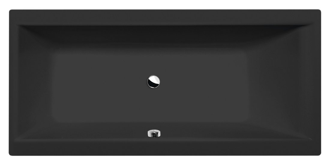 Polysan Cleo wanna prostokątna 160x75 cm czarna 93611.21