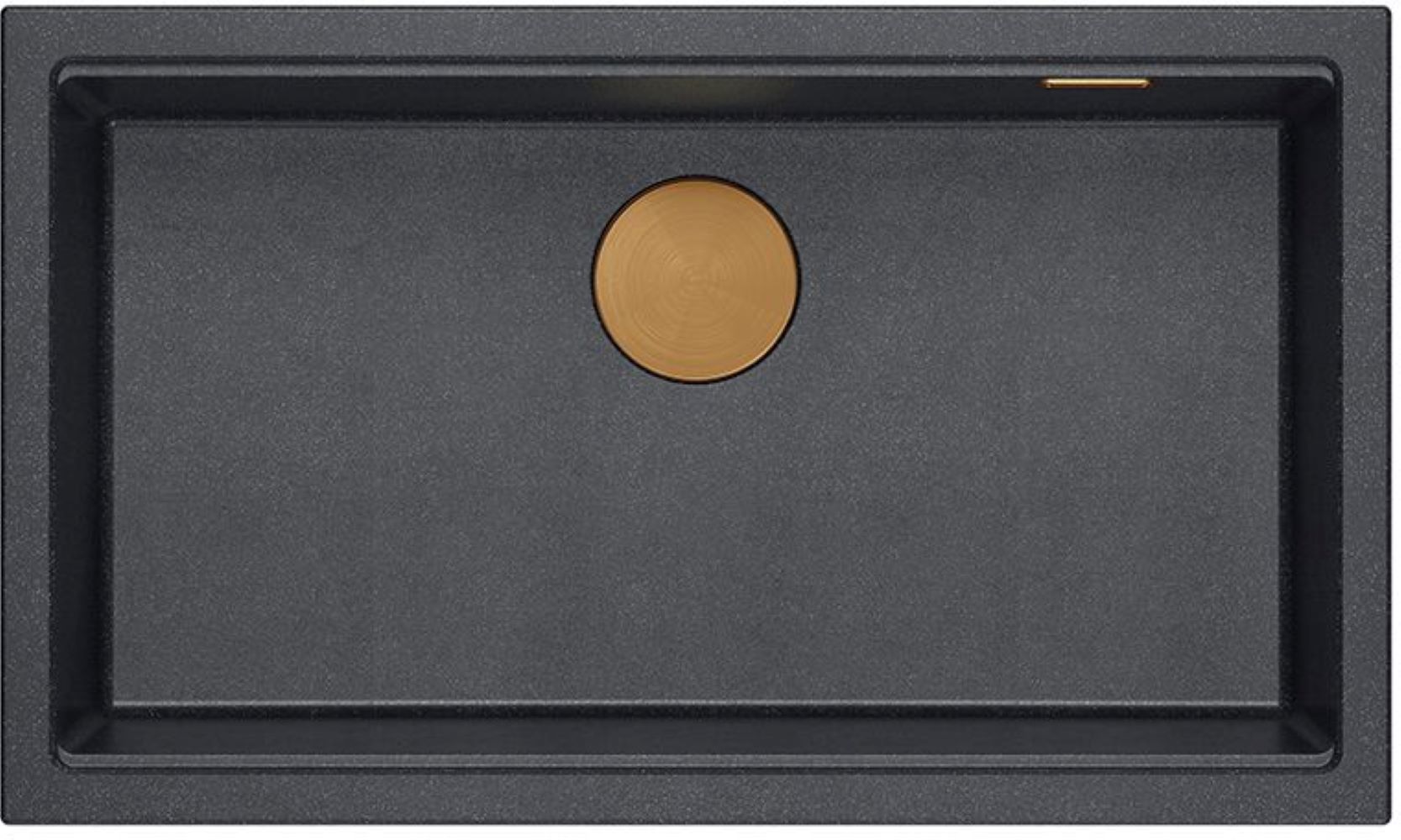 Quadron Logan zlewozmywak GraniteQ 76x45 cm czarny-antracyt HQD7644U8PVDC1U