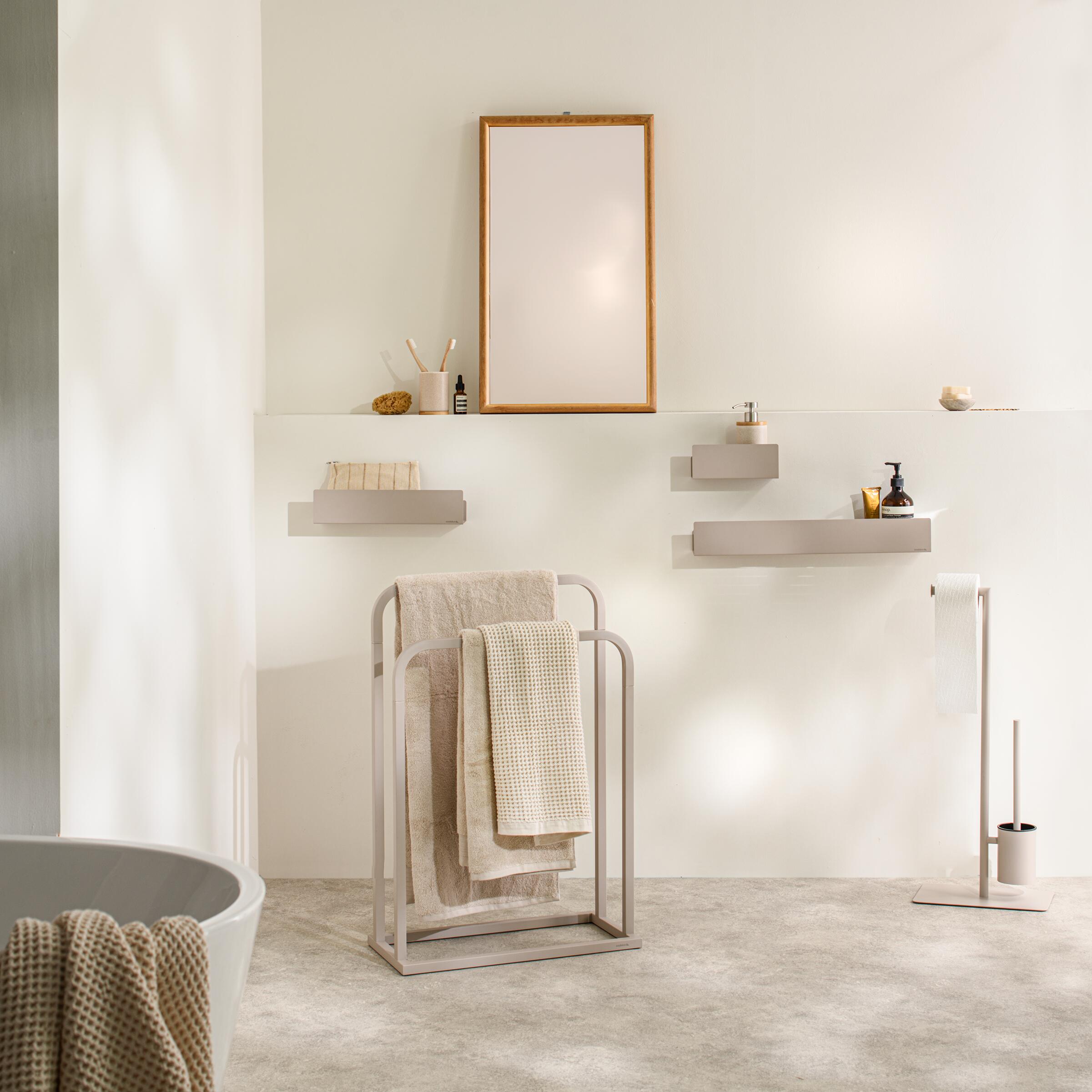 Sealskin Brix stojak na papier toaletowy ze szczotką WC kaszmir 800791 - Wysyłka w 24h