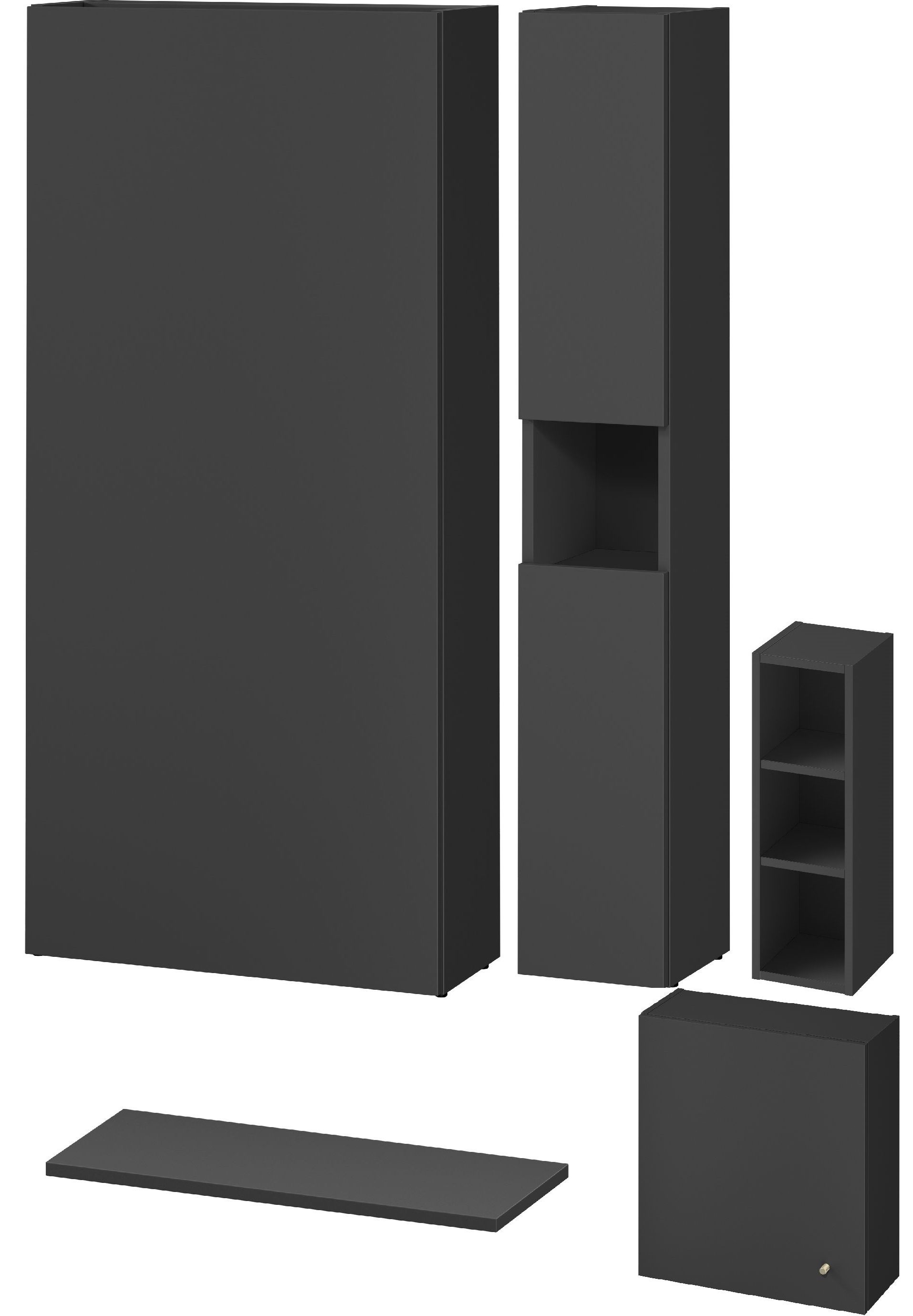 Cersanit Larga zestaw do zabudowy stelaża podtynkowego szafka 56 cm, szafka boczna stojąca 20 cm, szafka boczna wisząca 20 cm, szafka ...