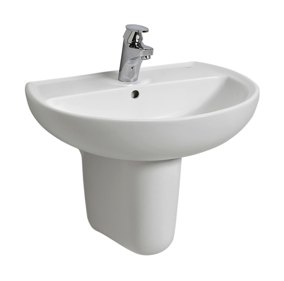 Koło Rekord umywalka 55x42 cm półokrągła biała K91055000