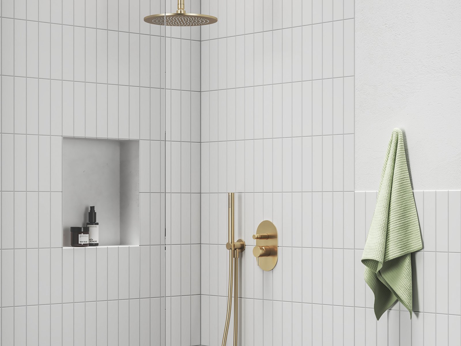 Ravak Espirit bateria wannowo-prysznicowa podtynkowa ES 061.60GLB złoto szczotkowane X070608