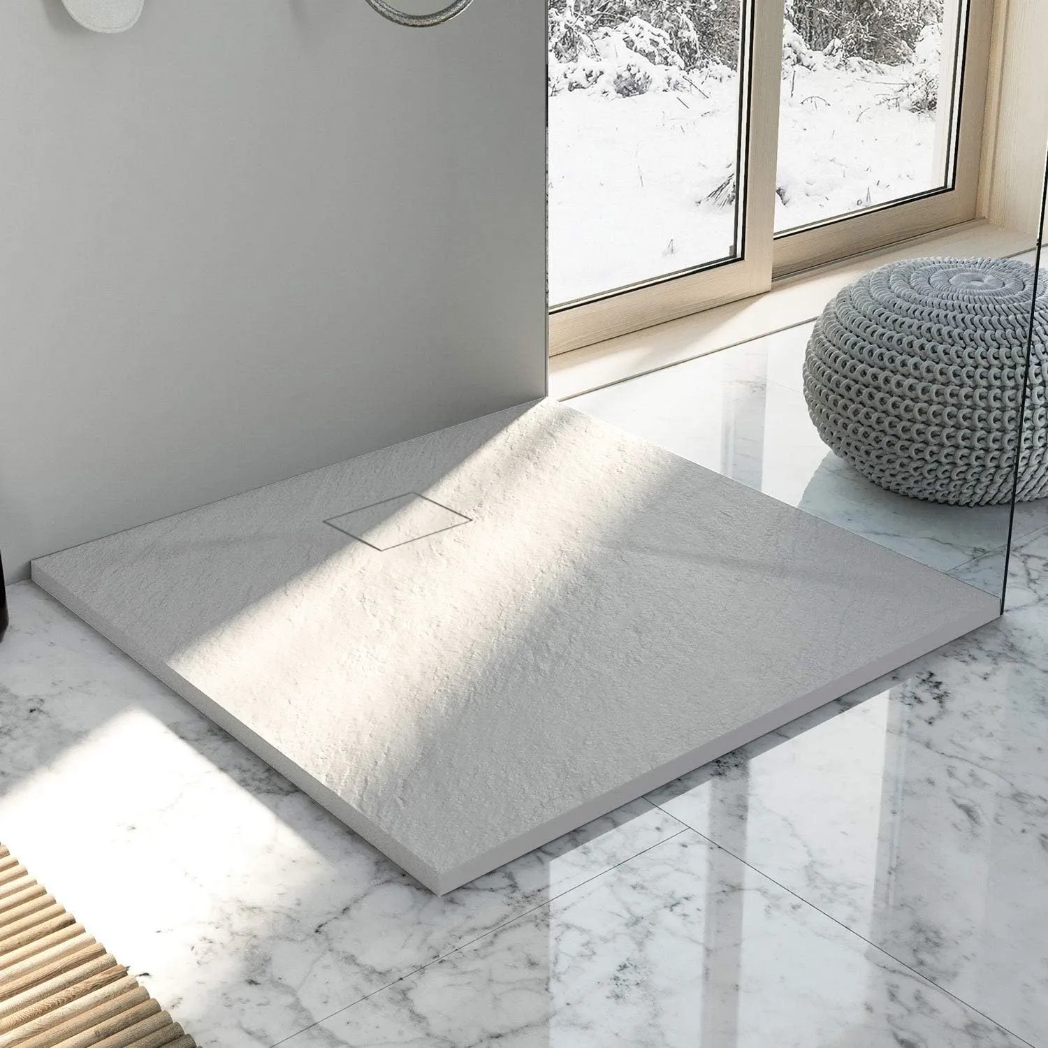 Rea Magnum brodzik kwadratowy 90x90 cm biały REA-K3909