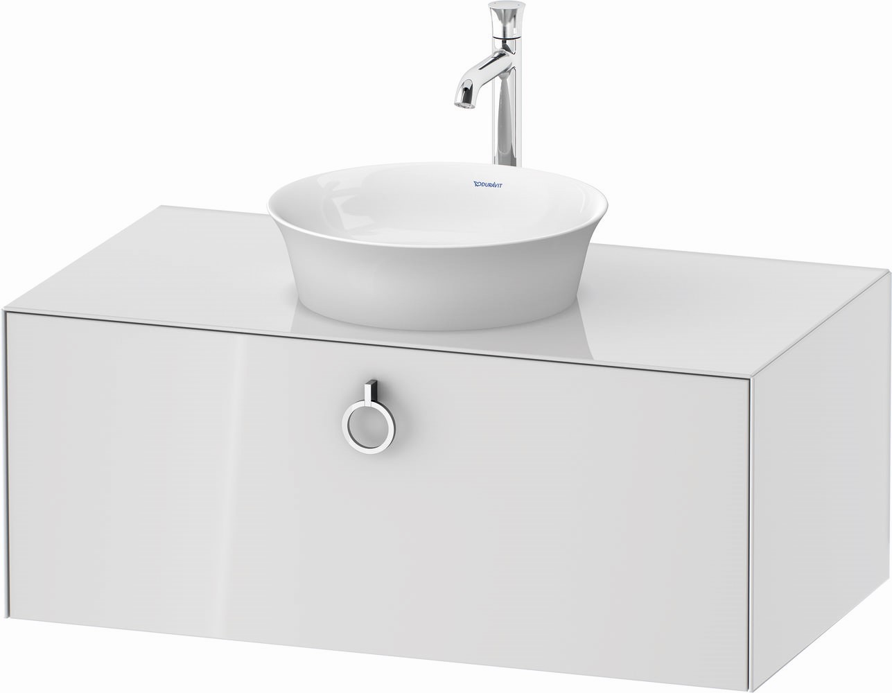 Duravit White Tulip szafka 100 cm podumywalkowa wisząca biały wysoki połysk WT498108585