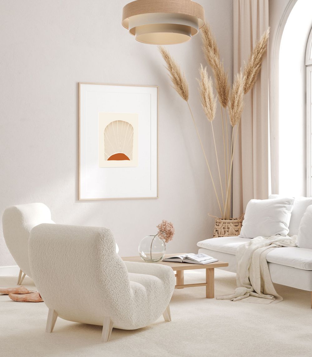 BPS Koncept Boho lampa wisząca 1x60 W cappuccino 050-101-60