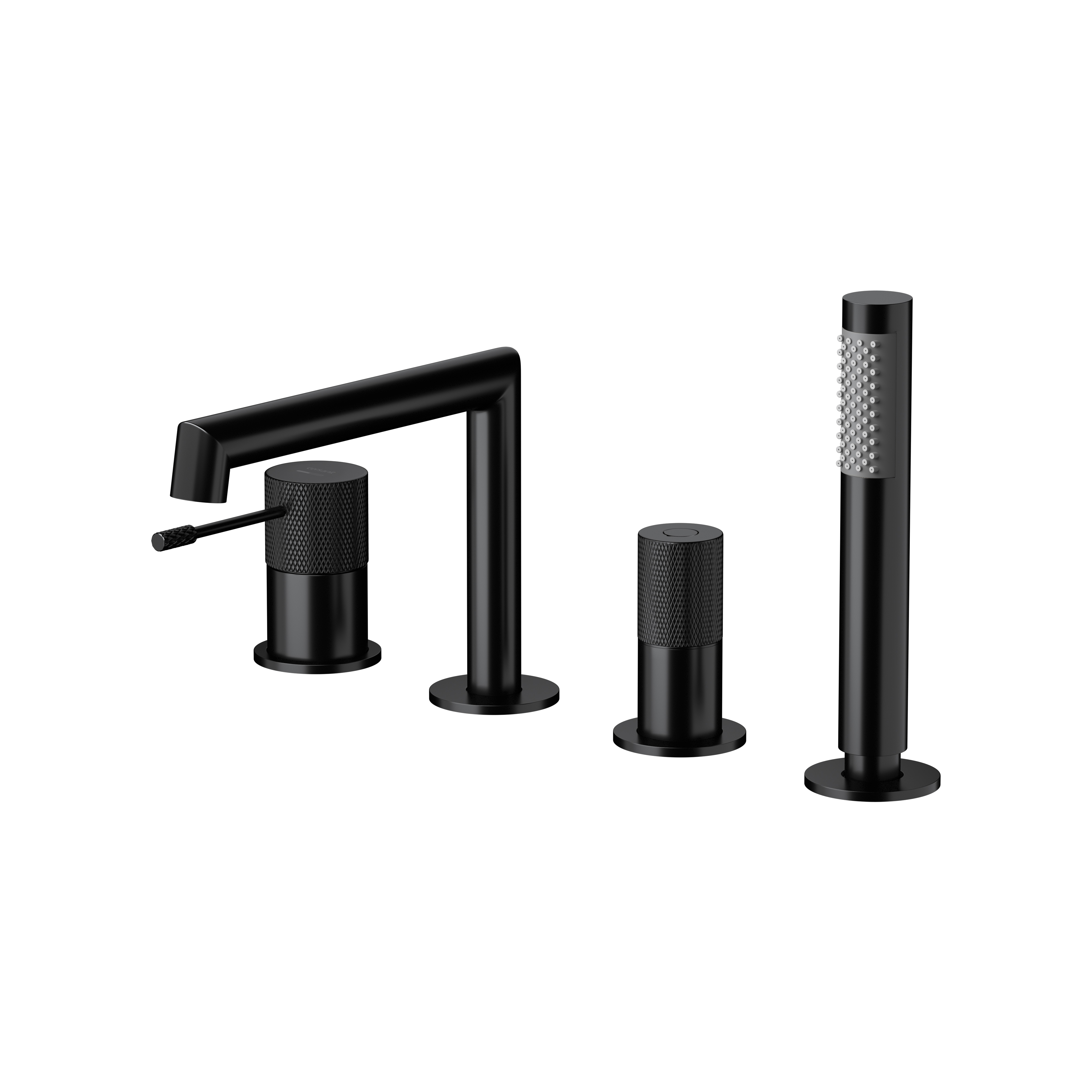 Cersanit Zen bateria wannowo-prysznicowa nawannowa czarna S951-568 - Wysyłka w 24h