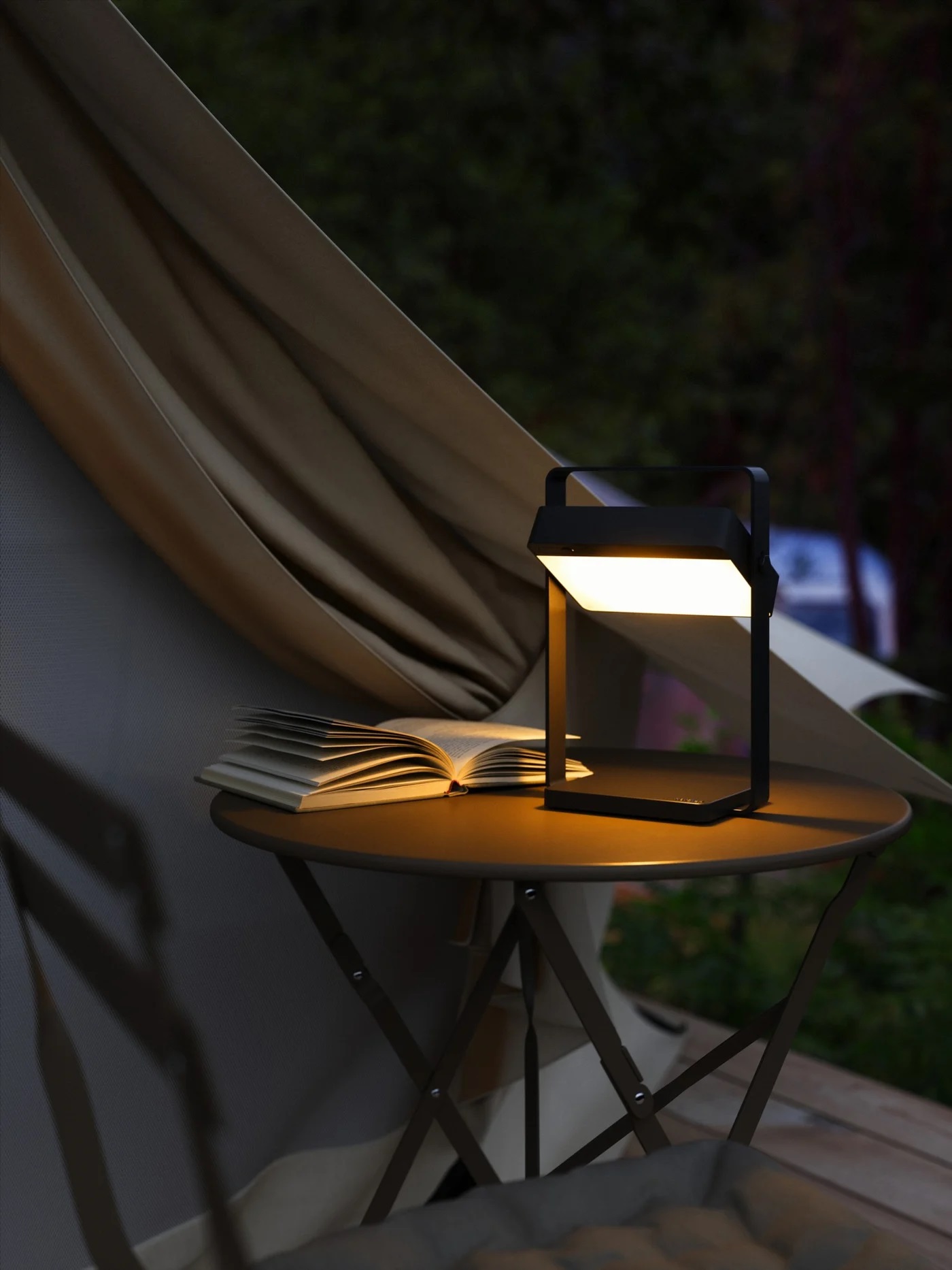 Nordlux Saulio Solar lampa solarna stołowa 1x3,5 W czarny 2418035003