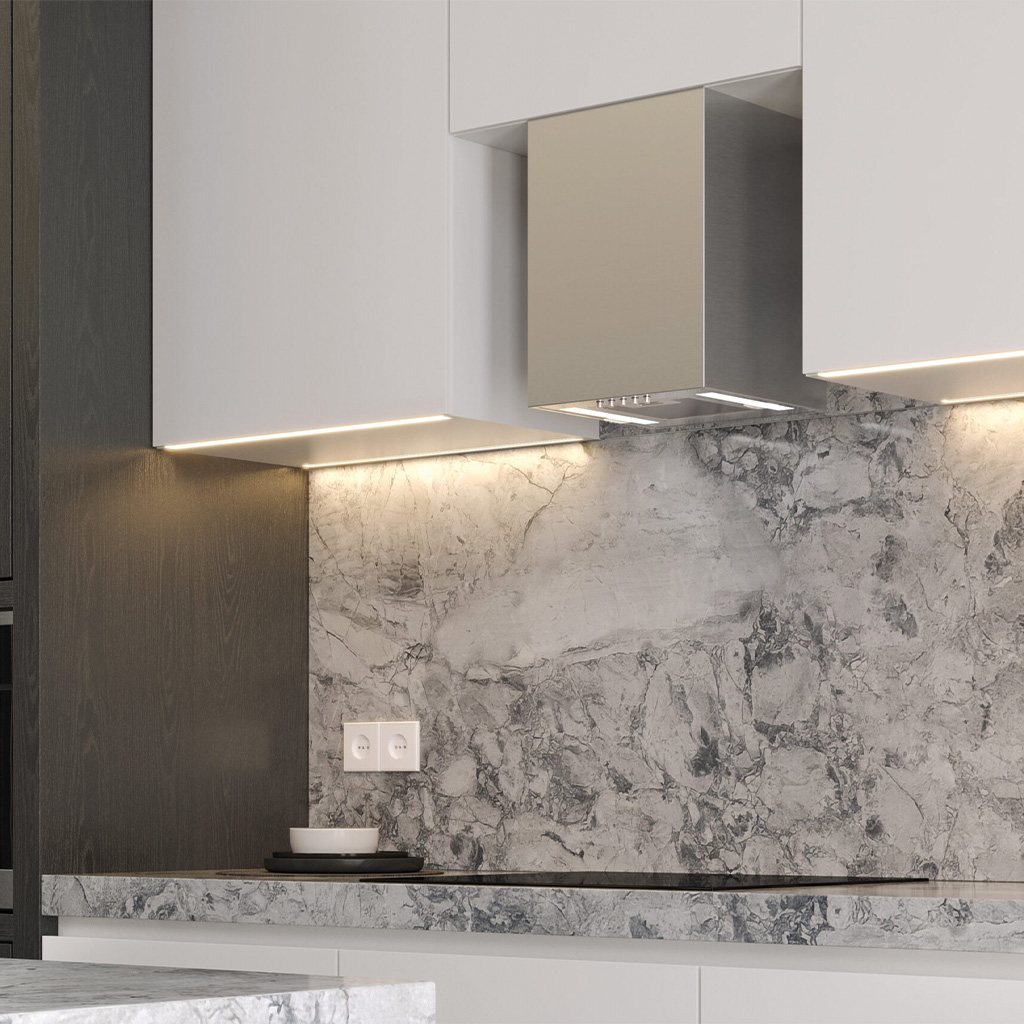 Maan Ponza okap kuchenny 30 cm kominowy stal OPONW430LEP.S3.SA.2L_EO