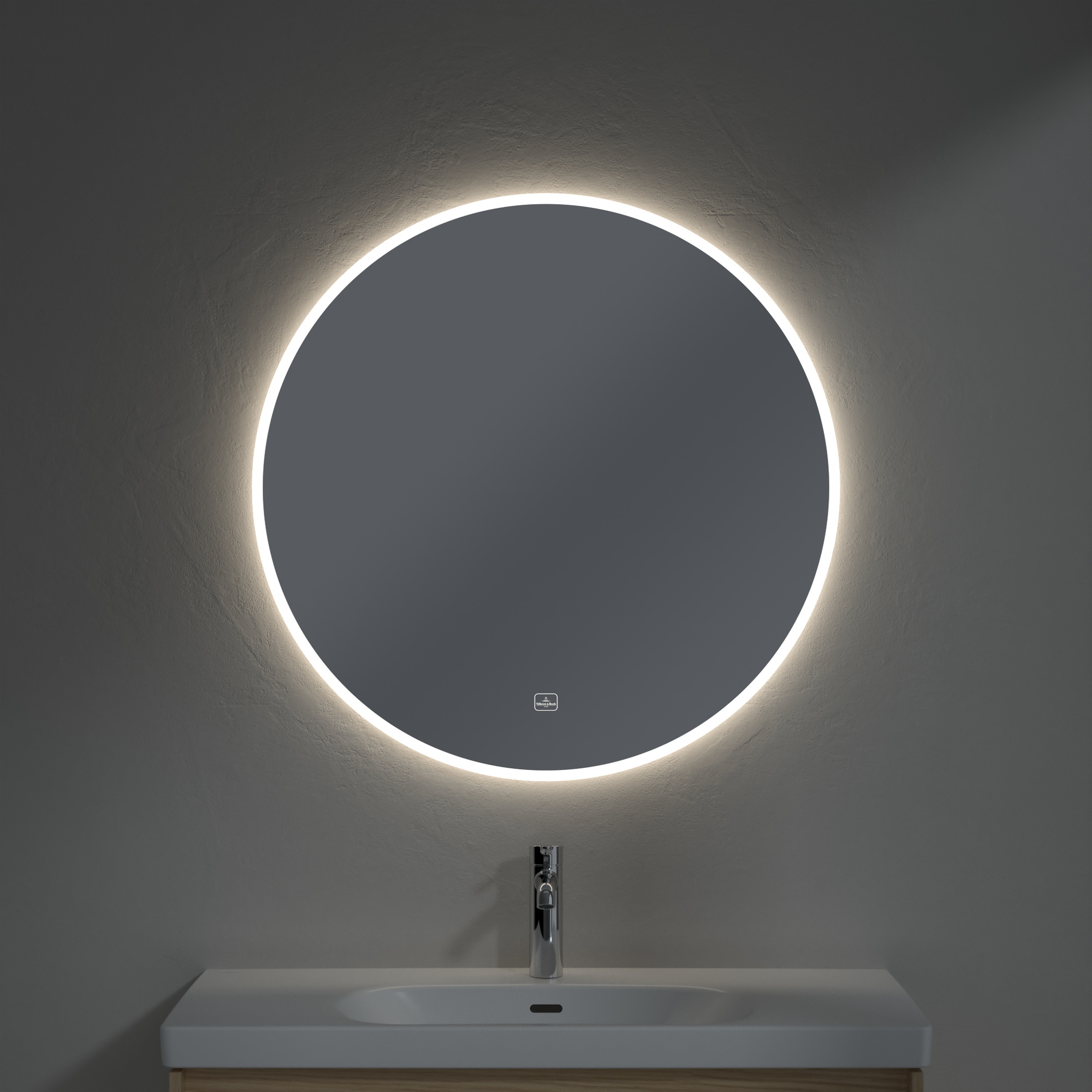 Villeroy & Boch More to See Lite+ lustro 85x85 cm okrągłe z oświetleniem A4848500