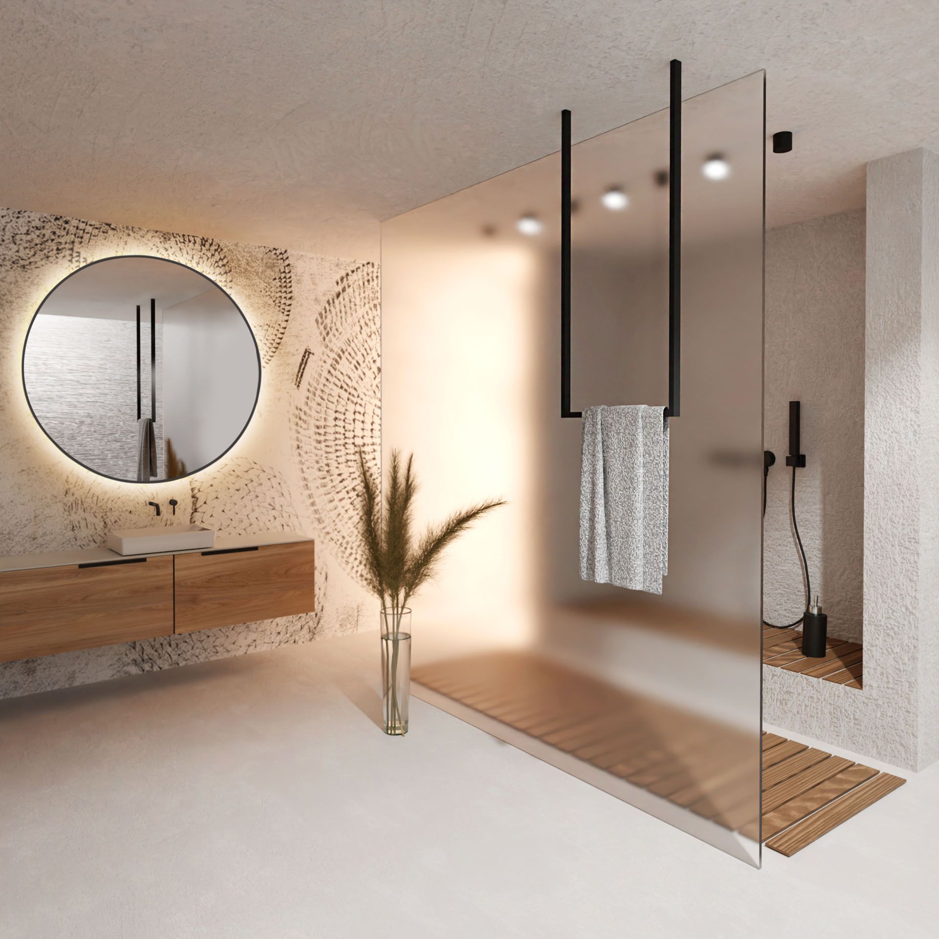 Baltica Design Arne IV wieszak na ręcznik wiszący czarny