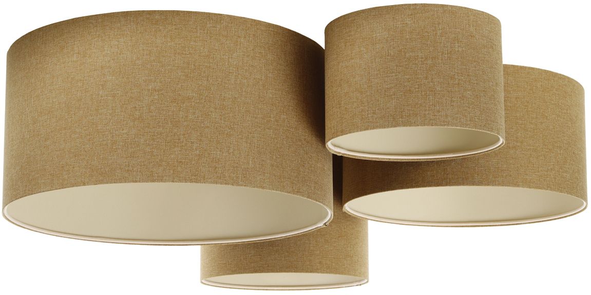 BPS Koncept Boho Ellegant lampa podsufitowa 4x60 W brązowa 084-066