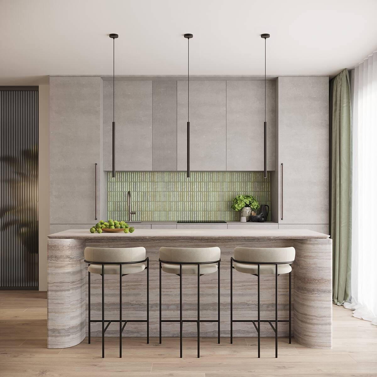 Sollux Lighting Arche lampa wisząca 1x8 W czarna SL.1338