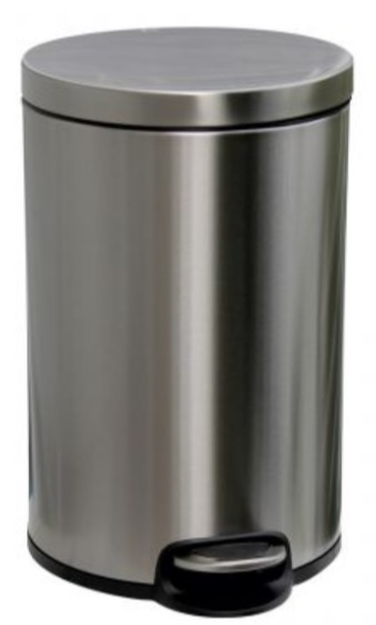 Merida Silent Serene kosz na śmieci 20 l pedałowy stal mat KIM415