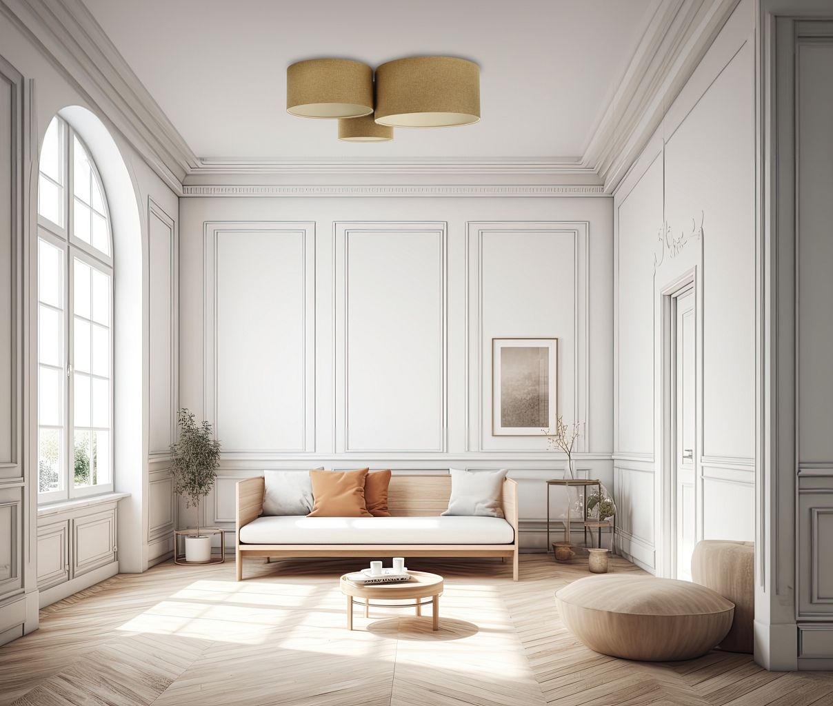 BPS Koncept Boho Ellegant lampa podsufitowa 3x60 W brązowa 080-066